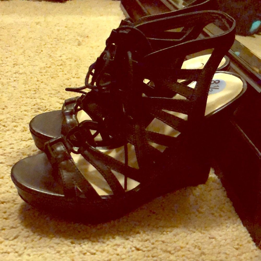 Black high heels